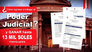 ¿Cómo postular al PODER JUDICIAL Guía para entrar a trabajar al PJ del Perú [upl. by Meggie]