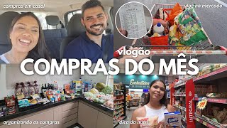 COMPRAS DO MÊS NO ASSAÍ ATACADISTA Vlog no mercado organizando as compras mostramos valor de tudo [upl. by Aicirtak598]