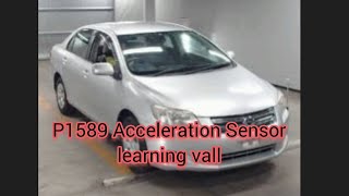 Toyota Axio Engine ABS Air beg sign on Code p1589 Acceleration Sensor learning vall [upl. by Nehgaem]