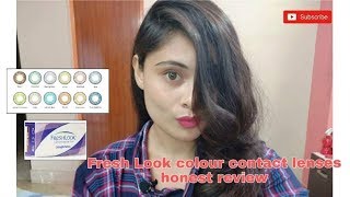 Freshlook Colour Contact Lenses  Honest Review  For Indian skin tone [upl. by Gil]