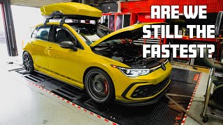 UNITRONIC MK8 GTI STAGE 1 amp STAGE 1 TUNE COMPARISON  MK8 GTI Dyno session [upl. by Whiteley90]