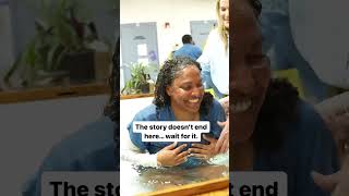 Inmate baptized and reunified with daughter jesusshorts as jesus papajesus bible reunification [upl. by Annaoi]