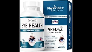 Eye health Areds 2 Eye Vitamins w Lutein Zeaxanthin amp Bilberry Extract – Supports Eye Strain [upl. by Irme]