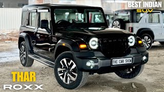 New Mahindra Thar ROXX 2024 🔥 4x4 Diesel AT  2249L  Black Colour  Ax7L Top Model Detailed Review [upl. by Atniuq]