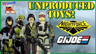 Unproduced Toys  GI Joe Night Force  Vintage A Real American Hero  Toy History  ORing Figures [upl. by Erreid]