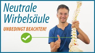 Befreie dich von Rückenschmerzen NEUTRALE Wirbelsäule im Yoga beachten [upl. by Anair746]