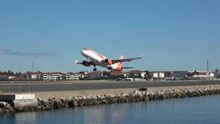 Gibraltar Airport last scheduled departure of 2023 first 2 departures of 2024 [upl. by Suiraj]