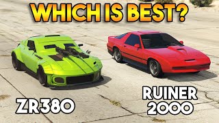 GTA 5 ONLINE  RUINER 2000 VS ZR380 WHICH IS BEST [upl. by Chally]