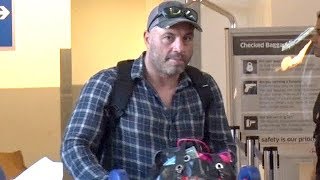 EXCLUSIVE  Joe Rogan Keeps It Together At LAX [upl. by Fernandes]