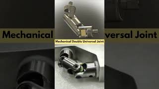 Mechanical Double Universal Joint mechanism mechanical 3ddesign solidworks cad [upl. by Oibesue]