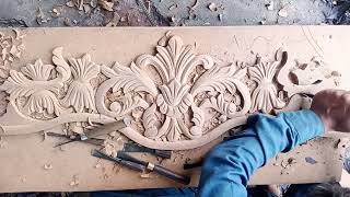 amazing wood 🪵 carving design have working design [upl. by Ardnua]