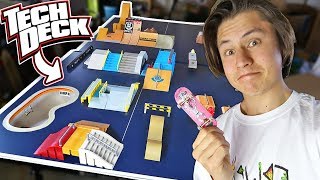 HUGE FINGERBOARD SKATEPARK OUT OF TECH DECK RAMPS [upl. by Johnna]