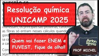 UNICAMP 2025 QUÍMICA RESOLUÇÃO 1 FASE ATENÇÃO  IMPORTANTE PARA QUE VAI PRESTAR ENEM FUVEST [upl. by Falito392]