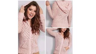 Chaqueta a crochet para mujer juvenil [upl. by Desberg]