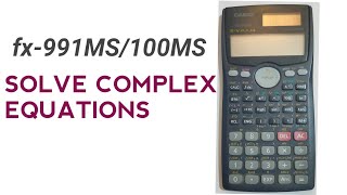 Solve complex equations using fx991MS  Aptitude Boss [upl. by Rehc]