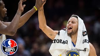 Stephen Curry goes off 42 points 9 rebounds 7 assists in Warriors vs Cavs  NBA Highlights [upl. by Annairdua736]