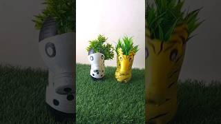 Diy bottle cute Planters I Plastic bottle craft ideas I Animal Planters shorts planter diy [upl. by Tamanaha]