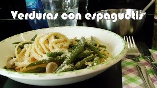 FIDEOS con CHAUCHAS Y HABAS EN 10 MINUTOS  Verdura con espaguetis  Acqua Rosa Recetas [upl. by Asilana348]