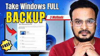 How to FULLY Backup Windows 11 and Restore ⚡3 Methods Hindi 2024 [upl. by Raseac15]