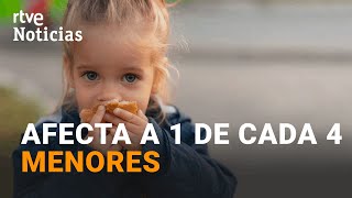 POBREZA INFANTIL Su COSTE en ESPAÑA alcanza más de 63000 MILLONES de euros al año  RTVE Noticias [upl. by Alejandro]