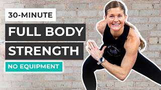 30Minute Full Body Bodyweight Workout No Equipment Strength [upl. by Einram]