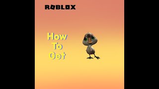 RobloxHow to get Brightbill Shoulder Pet In ultimate easy obby FREE [upl. by Rollie]