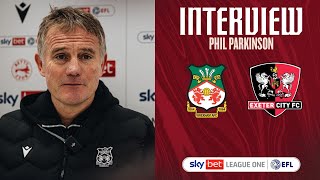 INTERVIEW  Phil Parkinson after Exeter City [upl. by Launame717]