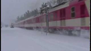 TRAINS IN ATHENS UNDER SNOW ATTACK PART 1 [upl. by French]