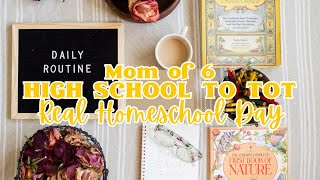 Homeschool Mom Routines  Homeschool Mom of 6 DAY IN THE LIFE [upl. by Oilcareh]