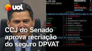 DPVAT CCJ do Senado aprova volta do seguro obrigatório de veículos liberando R 15 bi no orçamento [upl. by Clementis176]