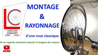 Montage et rayonnage dune roue classique [upl. by Edgar]