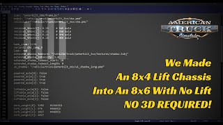 ATS Modding  Changing Chassis Information Without Blender  Notepad [upl. by Meeharbi398]