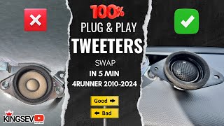 Tweeters Swap Upgrade in 5 Min 4Runner 20102024 [upl. by Rengia]