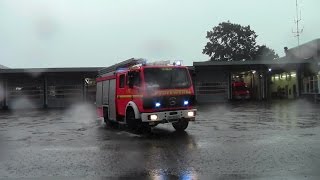 Wachausfahrt im Starkregen LF 1612 Freiwillige Feuerwehr Halstenbekankommende FFler [upl. by Leahcimnaes27]