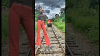 Funny train vs sand sculpture special effects on the train driver half train vfx trending [upl. by Ormond]