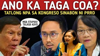 PRRD PINADAPA ANG TATLONG KUMAG NA REBELDE SA KONGRESO MANUEL BROSAS FRANCE CASTRO [upl. by Omocaig]