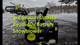 Ryobi 40v Electric Snow blower  long term update [upl. by Hackney]