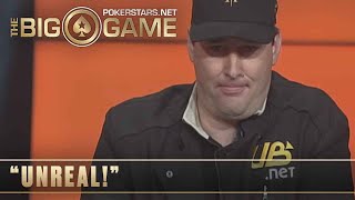 The Big Game S1 ♠️ W10 E4 ♠️ Hellmuth vs Loose Cannon AMAZING HAND ♠️ PokerStars [upl. by Acinnej]