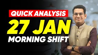 JEE Main 2024  27th January Morning Shift Analysis in 90 seconds  MathonGo  Anup Sir [upl. by Enid]