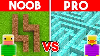 NOOB vs PRO SAFEST SECURITY TUNNEL BUILD CHALLENGE Minecraft [upl. by Godspeed327]