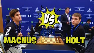 Carlsen Magnus vs Holt Conrad  World Blitz Chess 2023  R4 [upl. by Yhcir649]