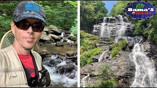 AMICALOLA FALLS Trout Fishing and Hiking AT Approach Trail North Georgia [upl. by Alexandro]