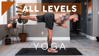 20 Minute Vinyasa Yoga For All Levels [upl. by Ayanahs521]