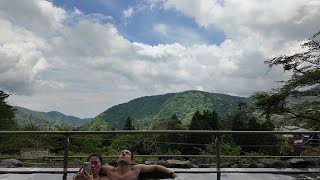 Our morning at Yunessun Resort in HakoneYumoto JAPAN [upl. by Fahey821]