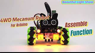 KEYESTUDIO 丨KS0551 Keyestudio 4WD Mecanum Robot for ArduinoLearn Programming amp Robotics [upl. by Strain101]