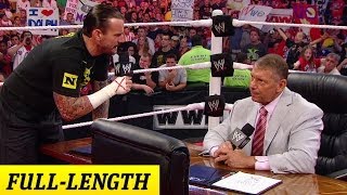 CM Punk negotiates his contract with Mr McMahon [upl. by Akit]