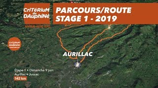 Parcours  Étape 1  Critérium du Dauphiné 2019 [upl. by Borer]