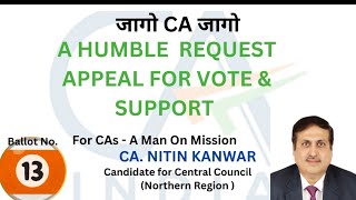 A HUMBLE REQUEST APPEAL FOR VOTE amp SUPPORT  Ballot no 13  CC [upl. by Nnyltak]