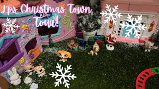 Lps Christmas town tour [upl. by Launamme]