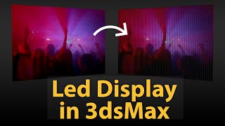 How to create led display in 3dsMax [upl. by Warren]